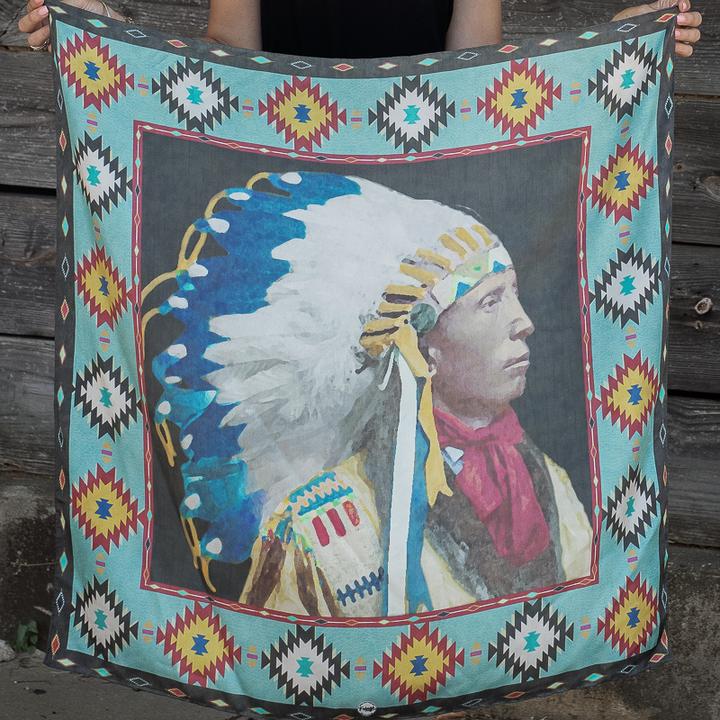 Headdress Black Long Tall 100% Twill Silk Scarf
