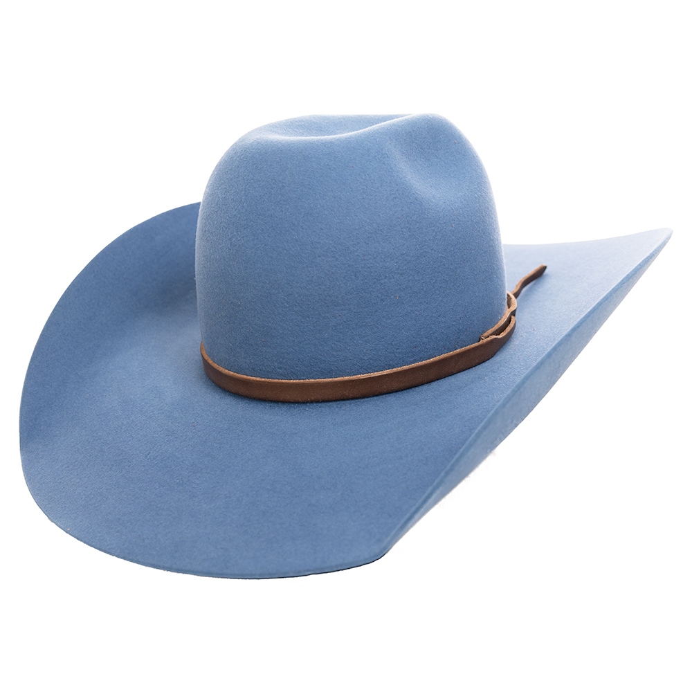 Cobalt Little Money Hat - With Leather Hatband