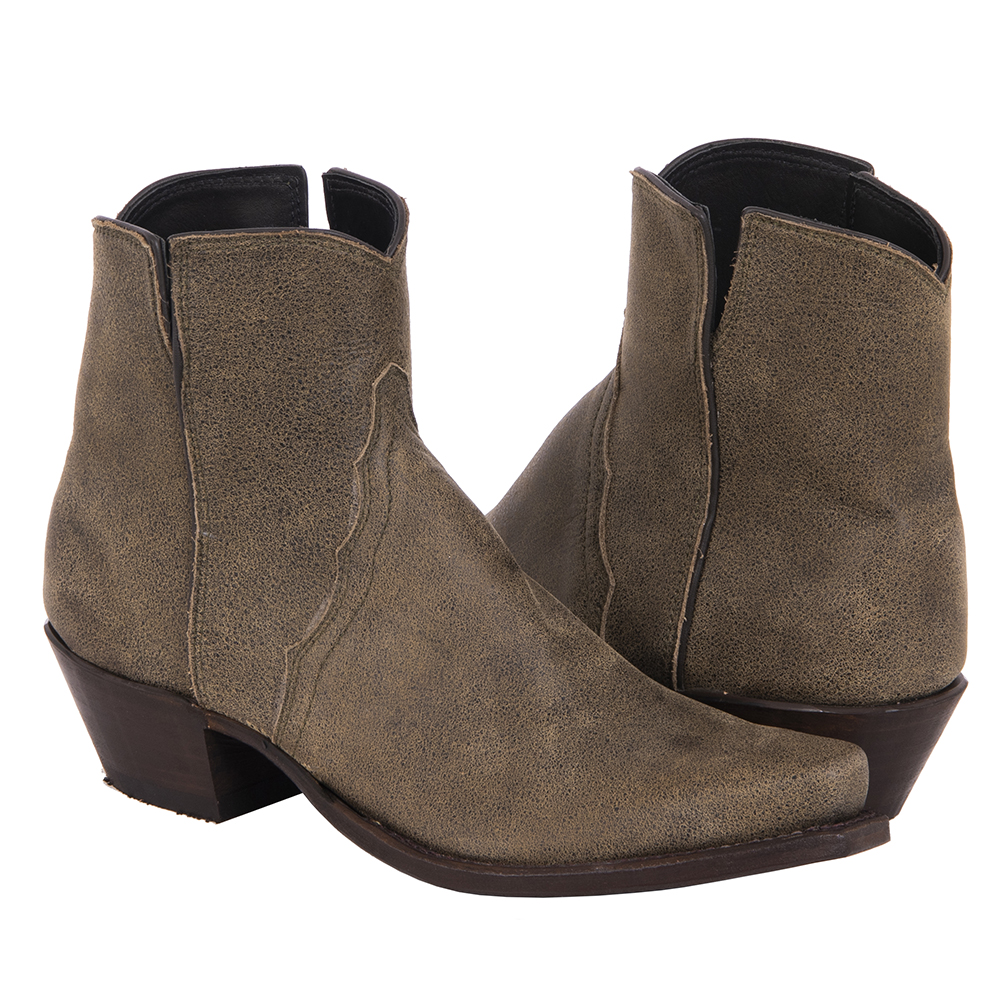 Ladies Green Bomber Short Boot