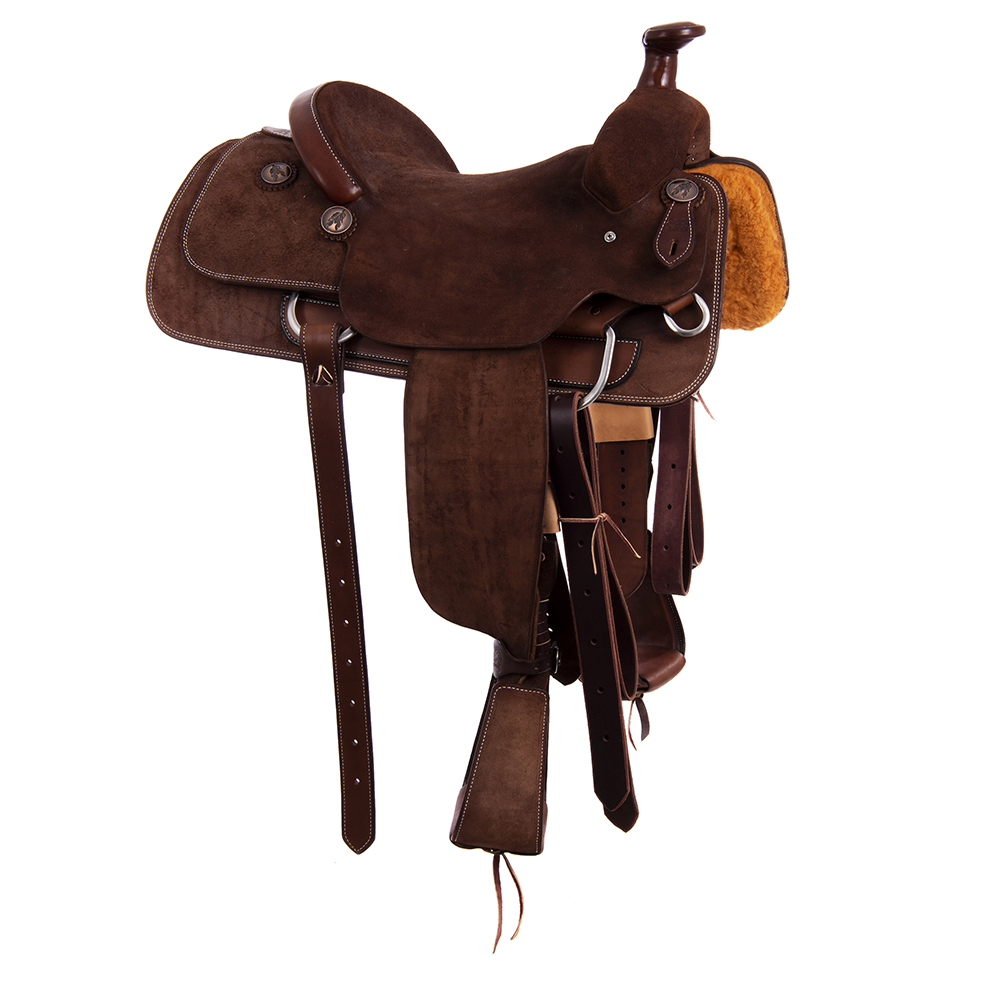 Burns Chocolate RO Rope Saddle - Conventional - No Tooling 