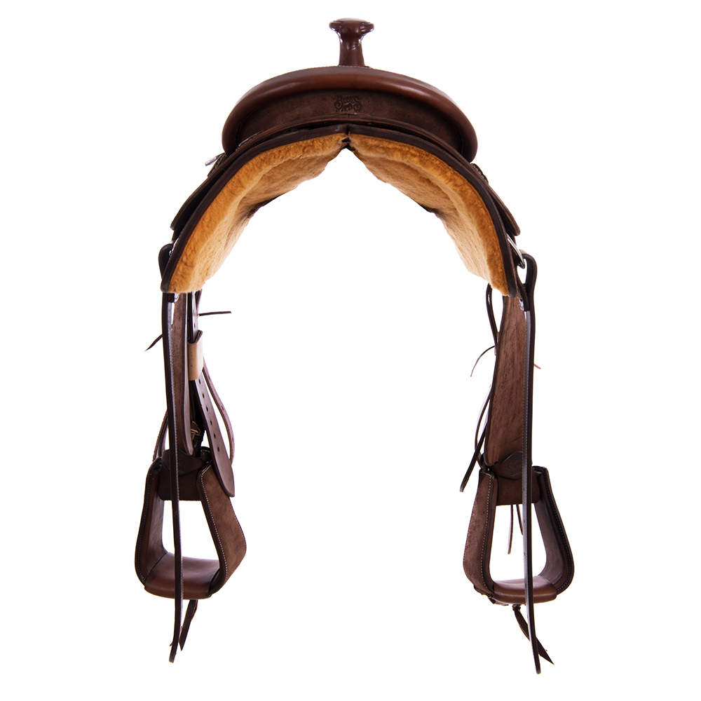 Burns Chocolate RO Rope Saddle - Conventional - No Tooling 