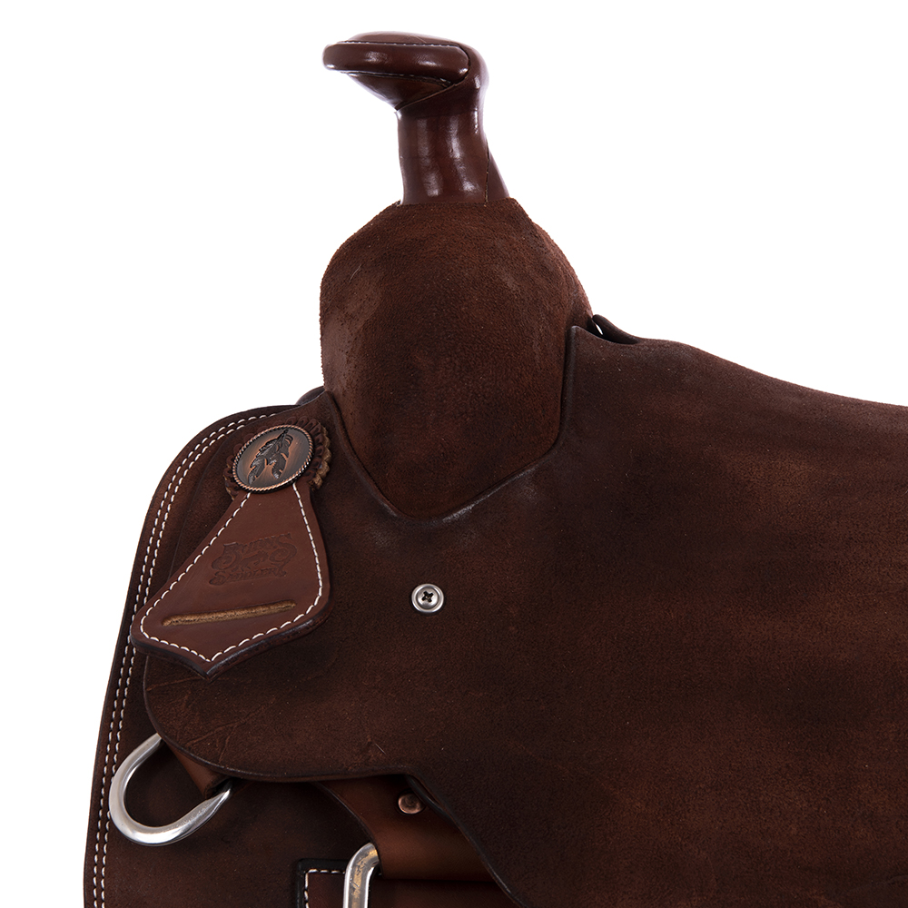 Burns Chocolate RO Rope Saddle - Conventional - No Tooling 