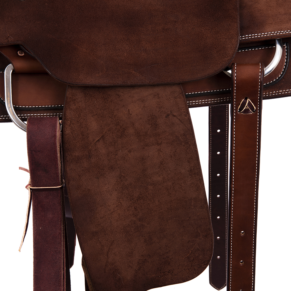 Burns Chocolate RO Rope Saddle - Conventional - No Tooling 