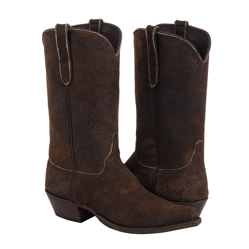 Ladies 12" Camel Break Lamb Cowboy Boots