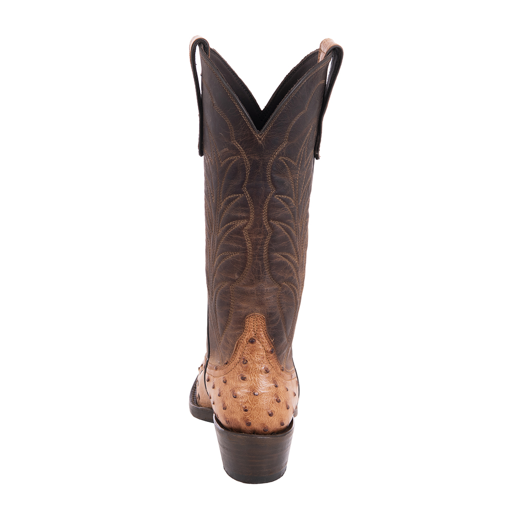 Ladies 13" Canella Goat Ostrich Tipped Cowboy Boots