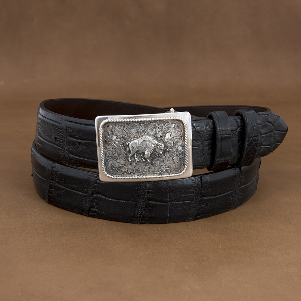 SUNSET TRAILS GROVE 5 BUCKLE W/ SS BISON