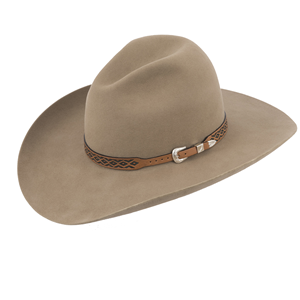 Tooled Diamond Half Diamond Turquoise Hatband