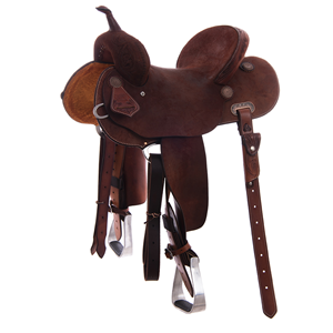 Chestnut RO 1/8 MW Floral Round Barrel Saddle