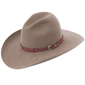 Wide Pink Python Hatband