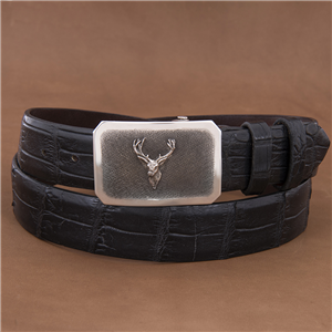 Mesa Buck Crosshatch Buckle with High Polished Border