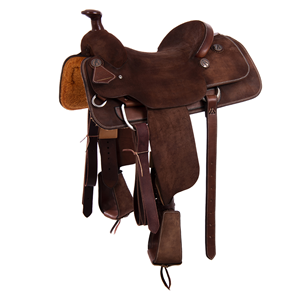 Burns Chocolate RO Rope Saddle - Conventional - No Tooling 