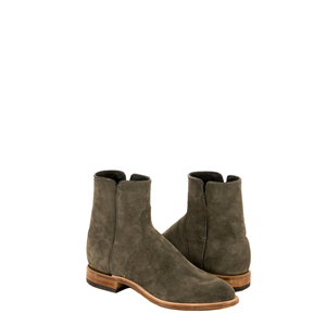 Men's Green Boar Suede Roper Short Boot