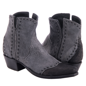 Ladies Shorty Grey Break Goat WT HF Full BK Buckstitch