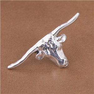 Large Steer Hat Pin