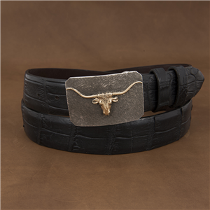 Mesa 14K Steer Crosshatch Buckle