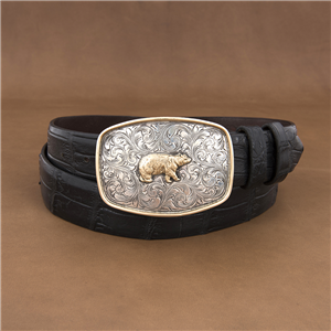 Colt 14K Gold Bear Western Buckle