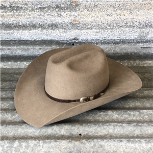 NATURAL COWBOY SHOVEL WITH SST CHOCOLATE ALLIGATOR BAND