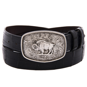 Dutton Bison Western Buckle