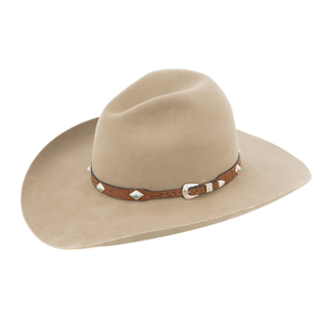 Sunset Trails Cognac Gator and Turquoise Stone Hat Band