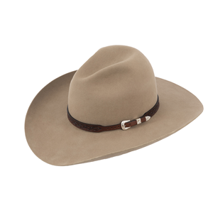 Chocolate Diamond Half Diamond Leather Hat Band