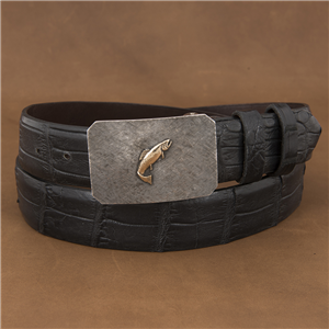 Mesa 14K Trout Crosshatch Buckle