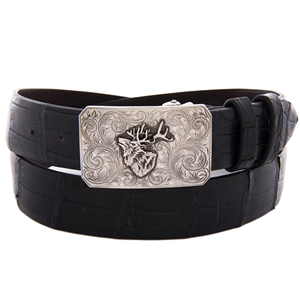 Mesa Elk Western Engraved Buckle