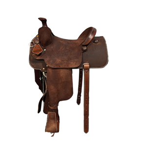 Burns Rope Saddle Chocolate RO - Conventional - No Tooling - Cheyenne - Single Skirt
