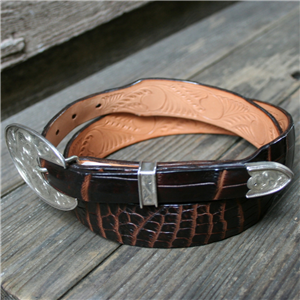 Chocolate Brown Nile Tapered Belt