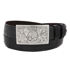 SUNSET TRAILS SS TERREL BUCKLE W/CHIEF