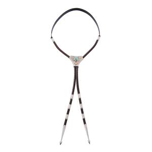 Large Bolo Western 14K Star and Turquoise
