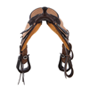BURNS CHOCOLATE SO/RO CALF ROPER W/ 1/8 WYO FLORAL