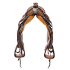 BURNS RUSSET 1/4 SO/RO RANCH ROPER W/ 1/4 DELUXE SNAKE