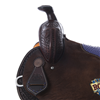 BURNS CHOCOLATE SO/RO GOAT TYING SADDLE