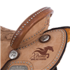 BURNS RUSSET RO BARREL SADDLE W/SS SPOTS