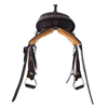 BURNS CHOCOLATE SO/RO BARREL SADDLE W/ FEATHER-XTREME