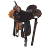 BURNS TWO TONE BARREL SADDLE W/ SUNNY D