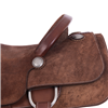 Burns Chocolate RO Team Rope Saddle - Conventional Roper - Sponsorship Lettering Chris Irwin Memoria 