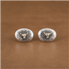 14K GOLD STEER CUFFLINKS (1 AVAILABLE)