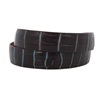 1 1/4" BROWN AND TURQUOISE GATOR BELT