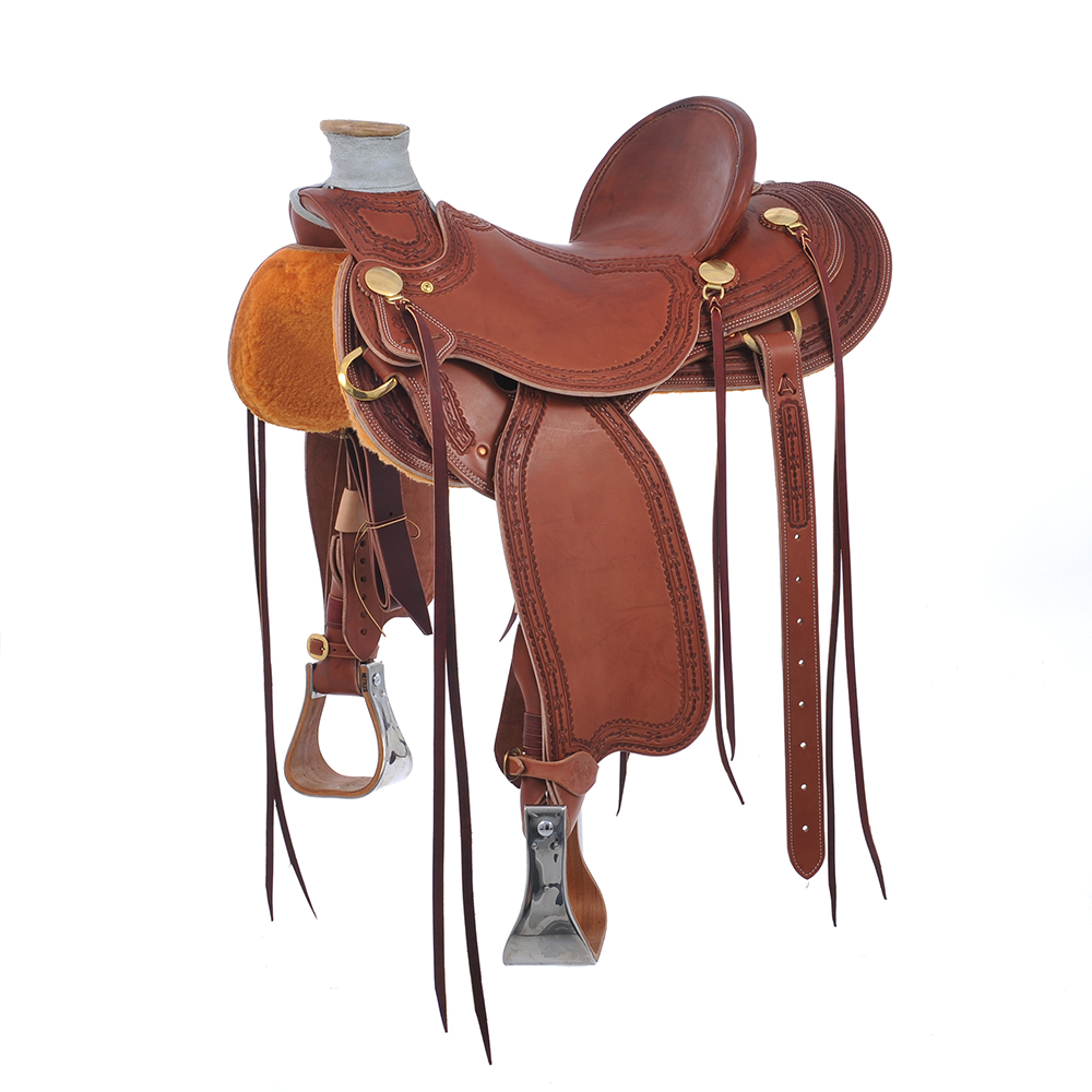 BURNS SADDLERY CUSTOM RANCH SADDLE