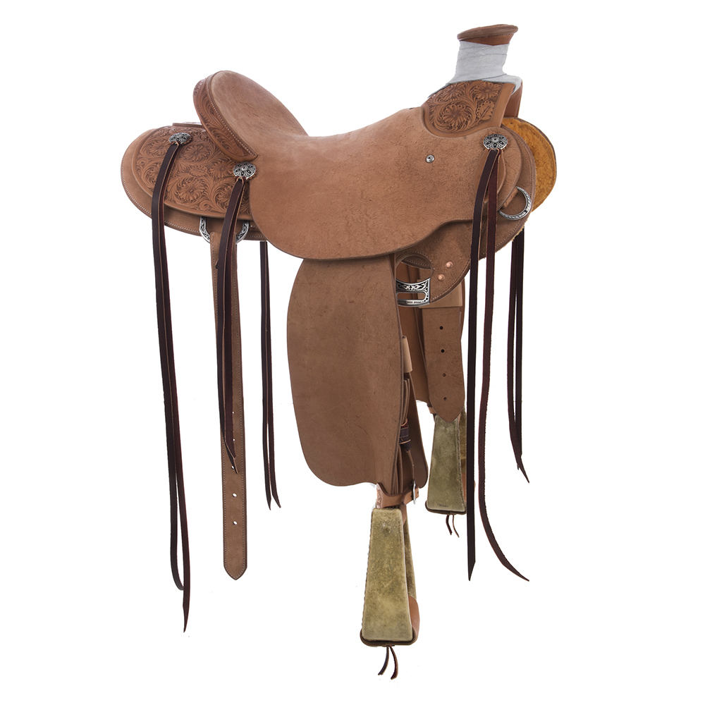 Burns Russet Ranch Saddle Wfloral