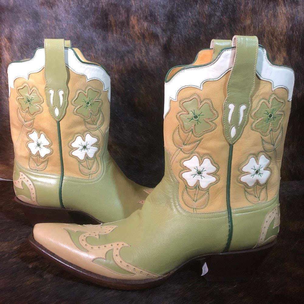 LADIES STALLION LIME GREEN "WAHOO" BOOT