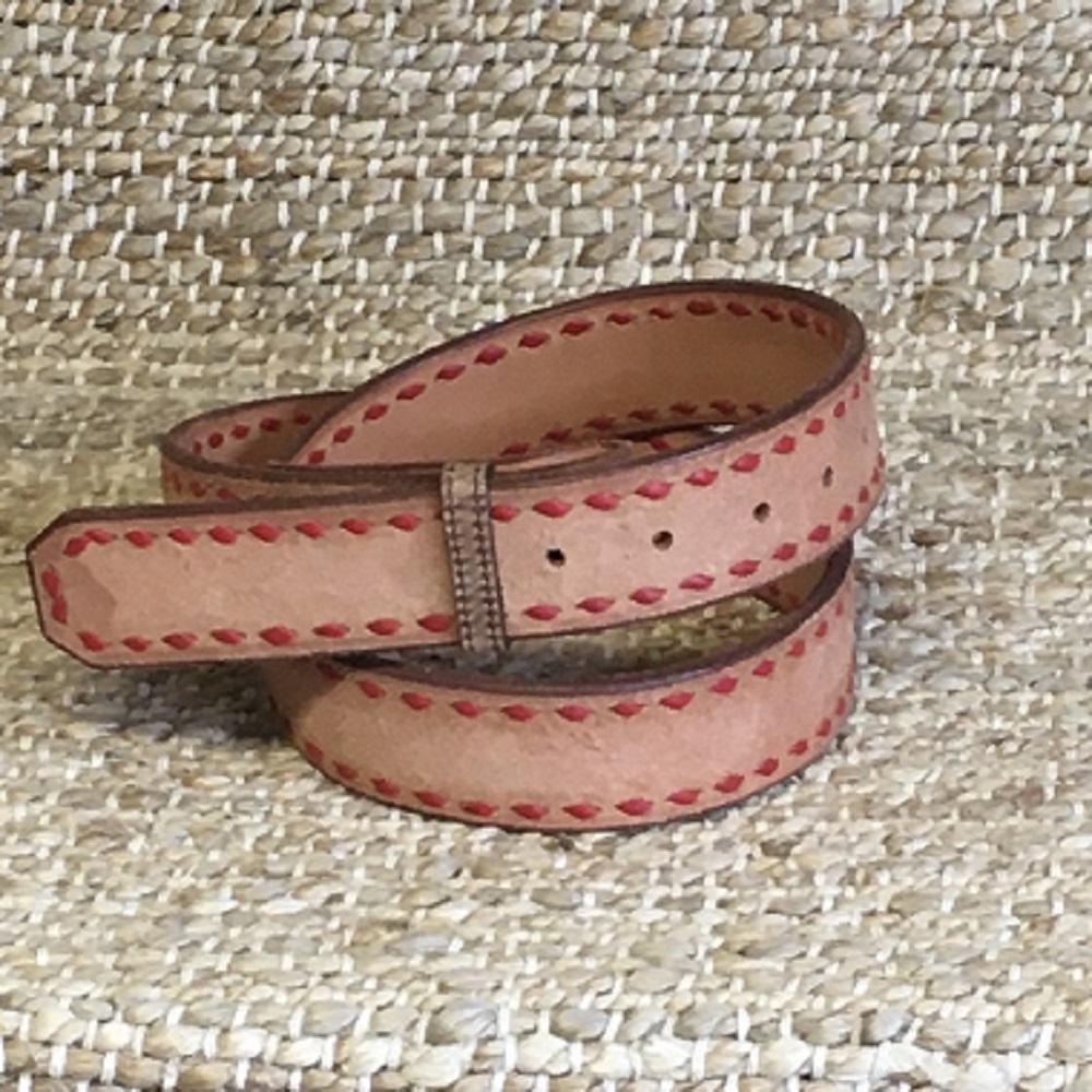 roughout buckstitch belt