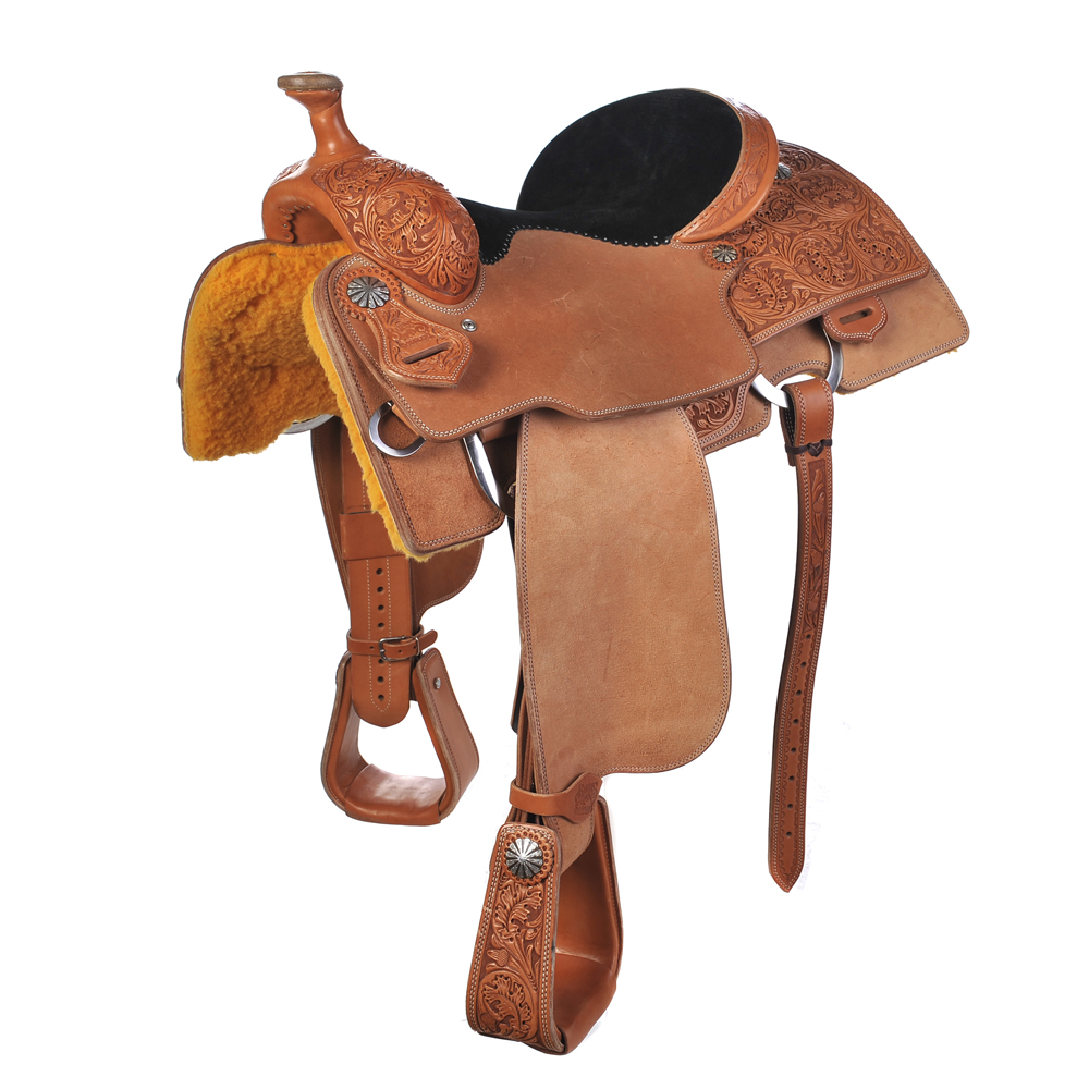 BURNS SADDLERY CALF ROPING SADDLE