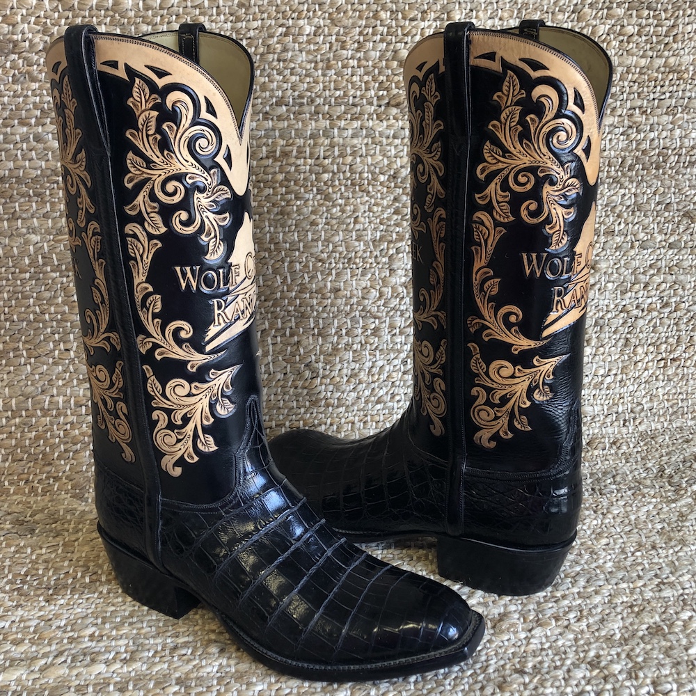 MEN'S LUCCHESE WOLF CREEK RANCH TOOLED