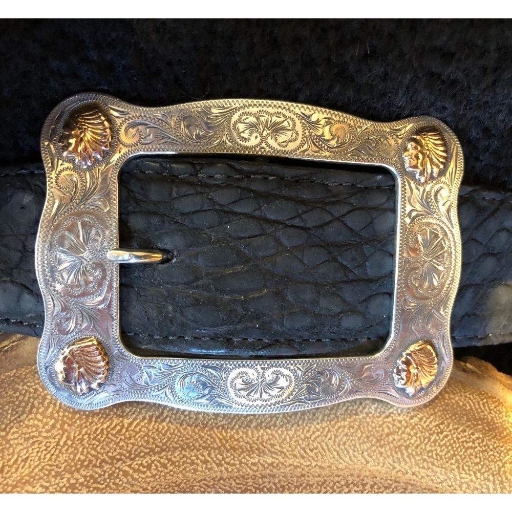 LARGE HART BUCKLE W/ 14K CHIEF