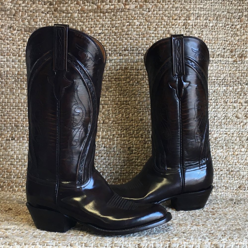 MEN'S LUCCHESE BROWN GOAT BOOT