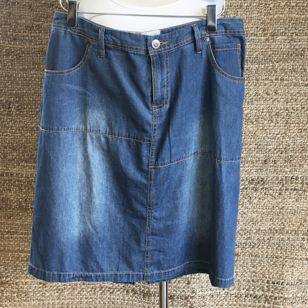 RYAN MICHAEL DENIM SKIRT