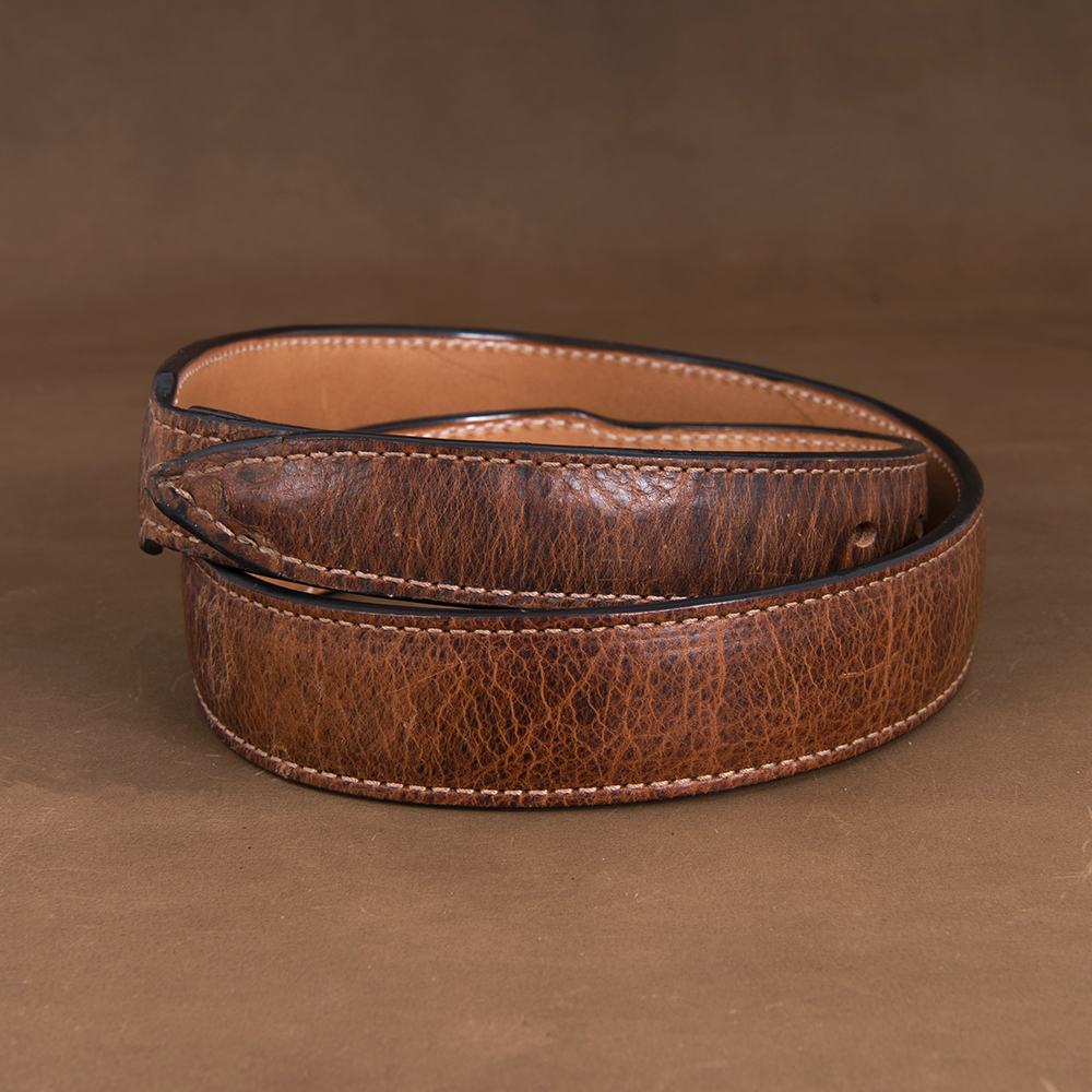 Tapered Bison Whiskey Belt