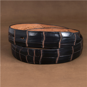 1 1/4" Nile Nicotine 2 Tone Belt